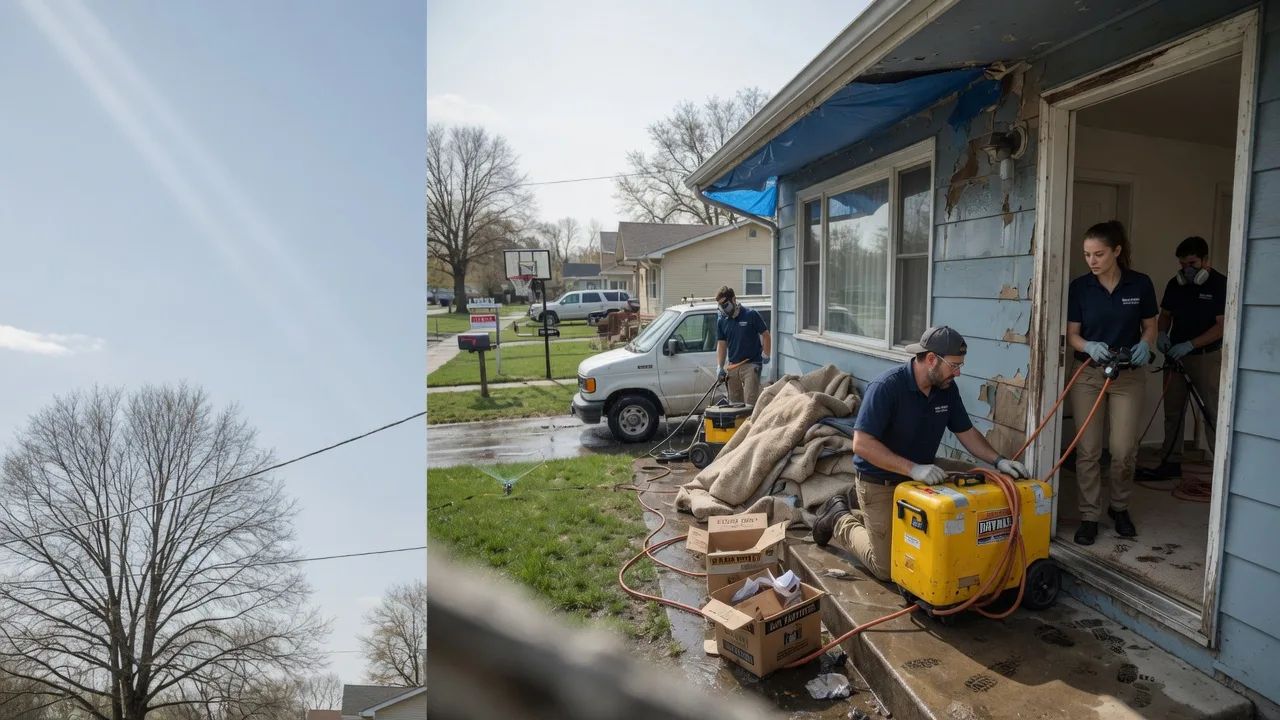 Basement Flood Cleanup in Wadesville, IN near me